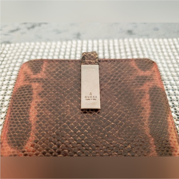 Gucci Python Bi-Fold Snakeskin Wallet - Picture 6 of 13